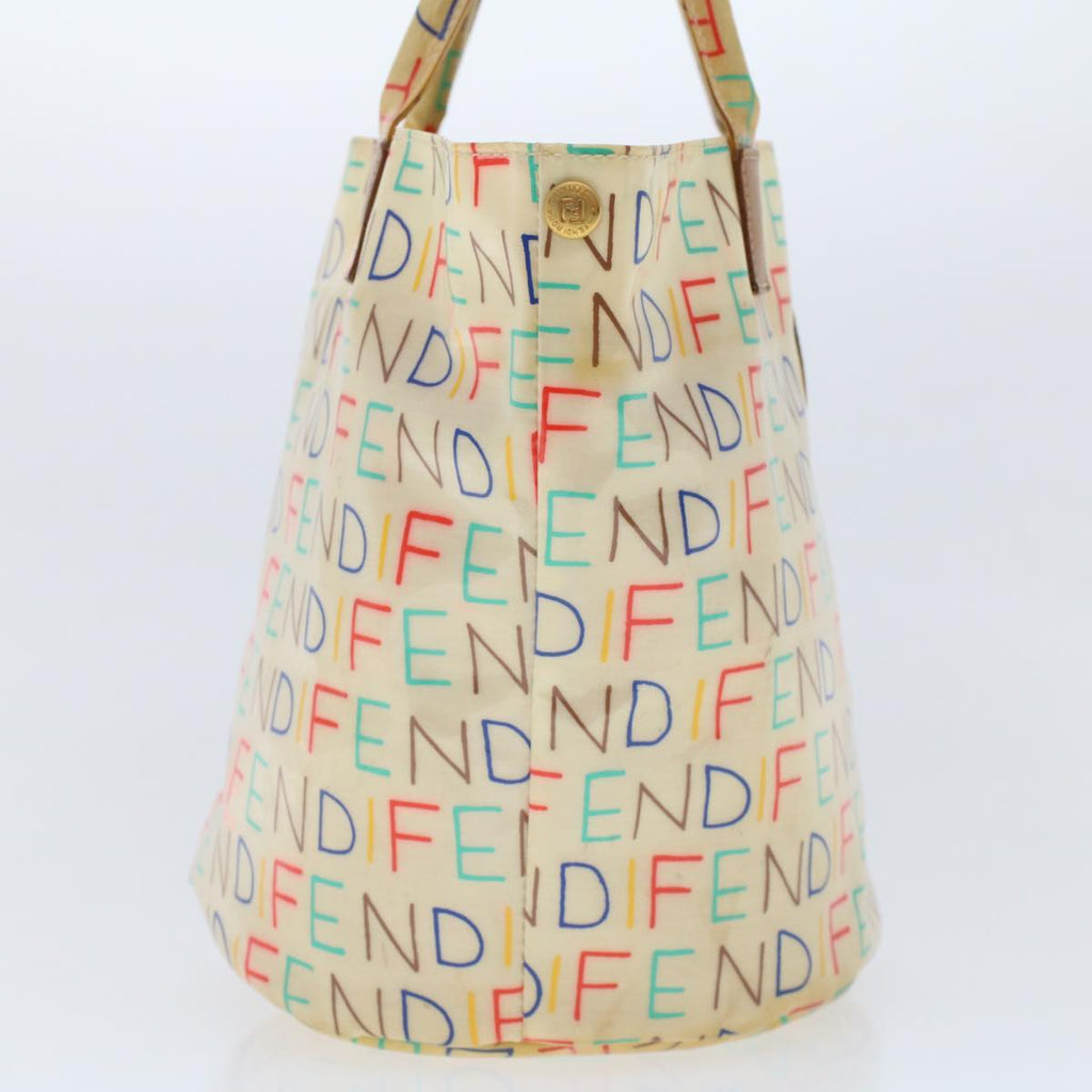 FENDI Hand Bag Patent leather Beige  48752