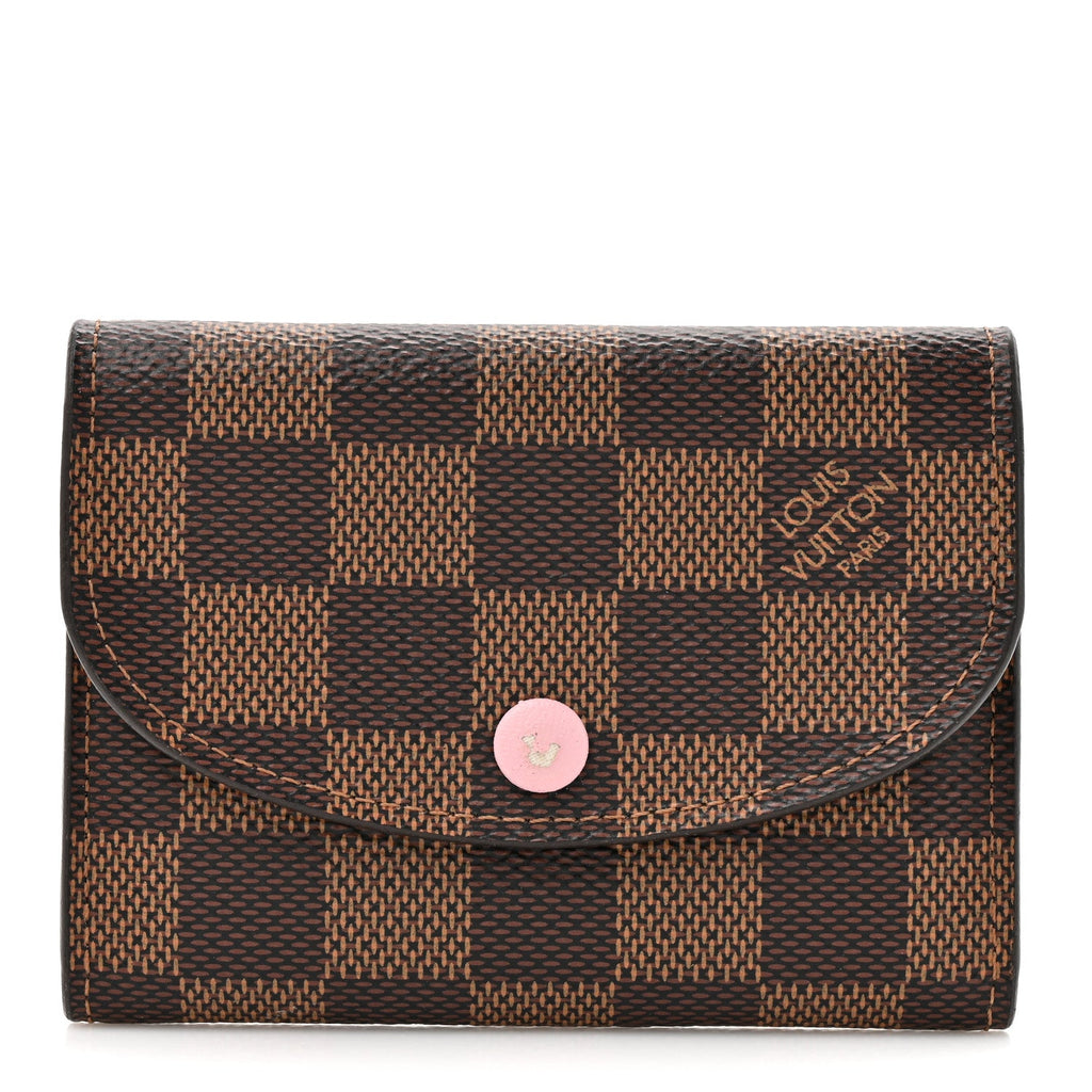 Louis Vuitton Damier Ebene Rosalie Coin Purse Rose Ballerine