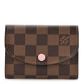 Louis Vuitton Damier Ebene Rosalie Coin Purse Rose Ballerine
