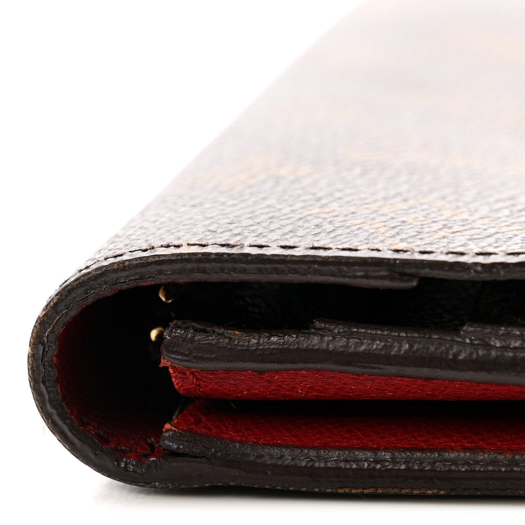 Louis Vuitton Monogram Emilie Wallet Rouge