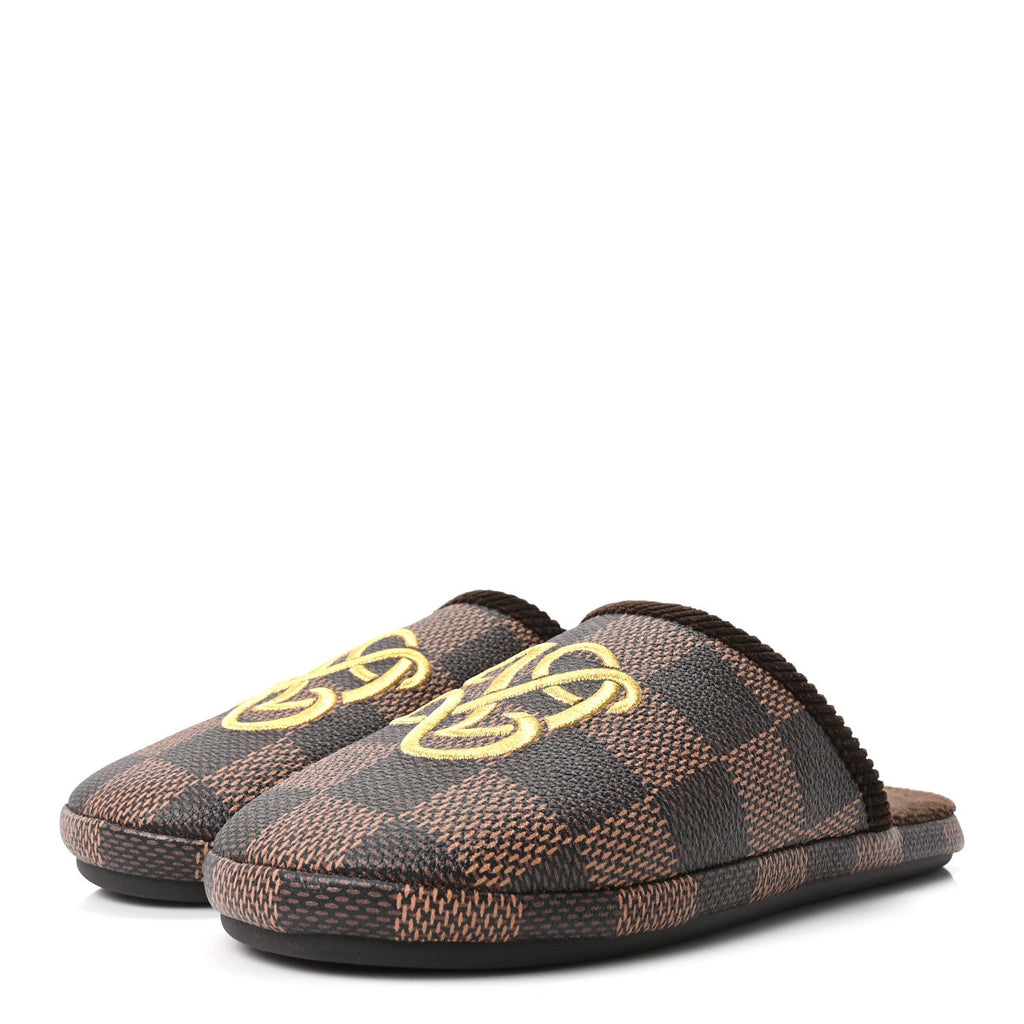 Louis Vuitton Damier Ebene Palace Slippers 7 Mocha