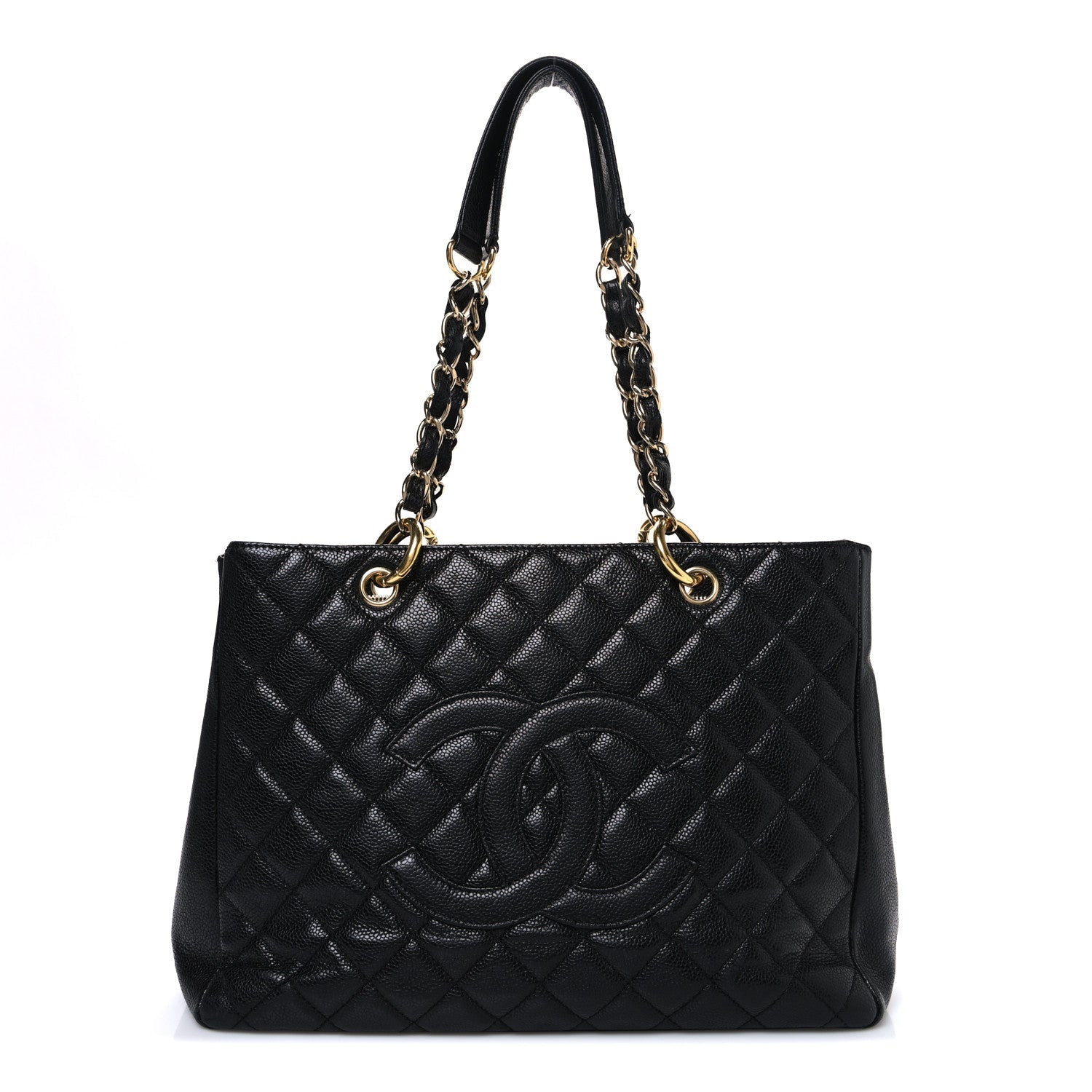 Chanel Caviar Quilted Grand Shopping Tote GST Black