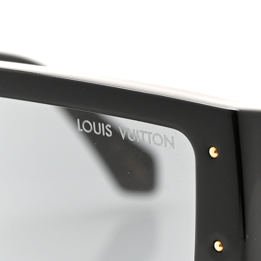 Louis Vuitton Acetate Swarovski Crystal Cyclone Sunglasses Z1578W Black
