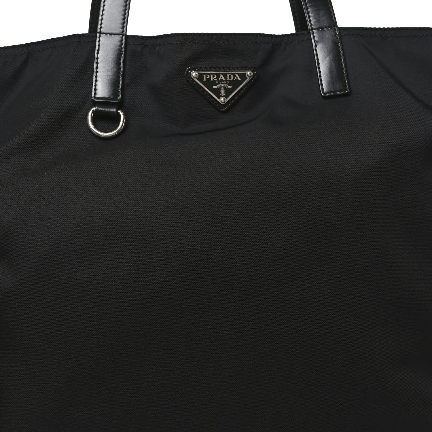 Prada Tessuto Nylon Shopping Tote Black