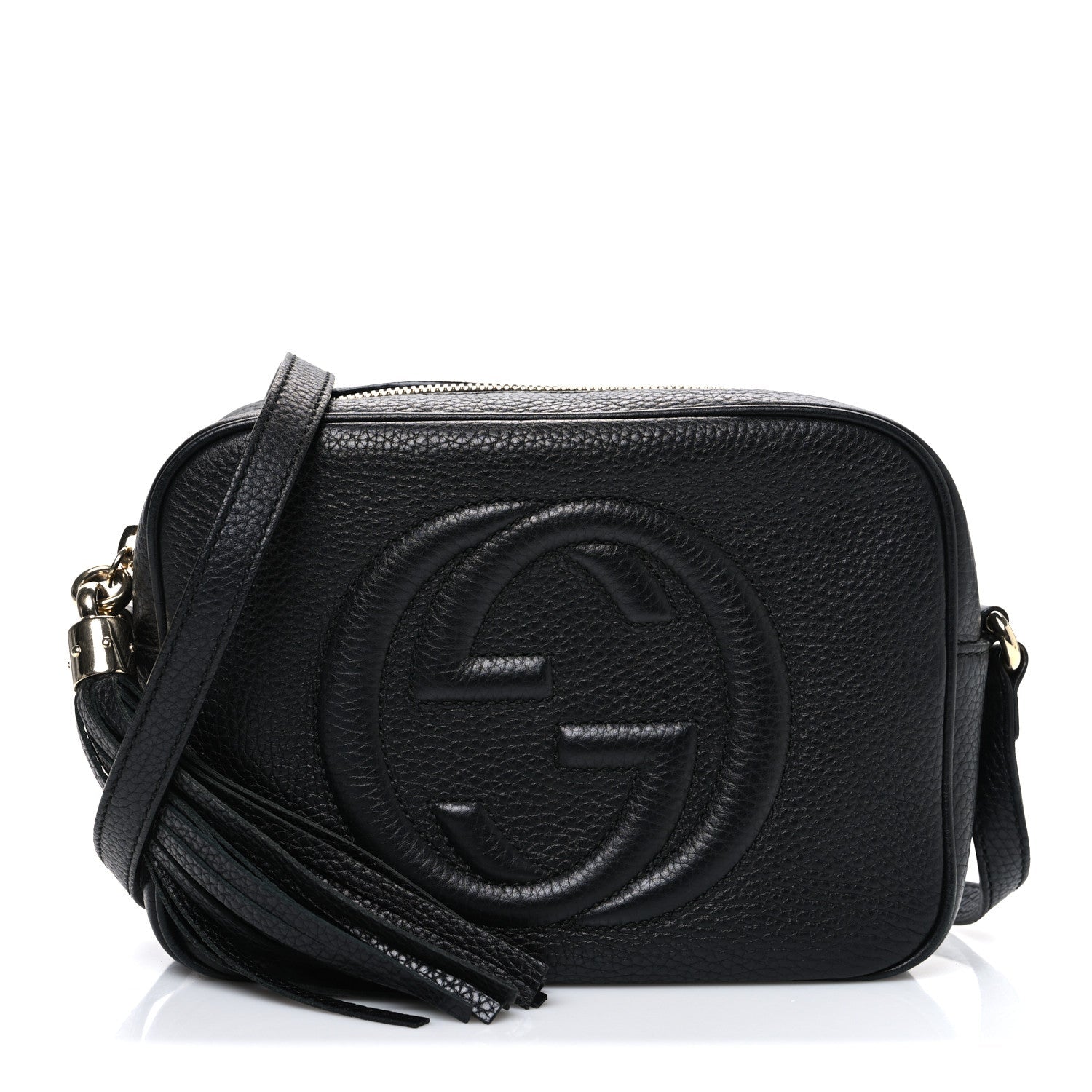 Gucci Pebbled Calfskin Small Soho Disco Bag Black
