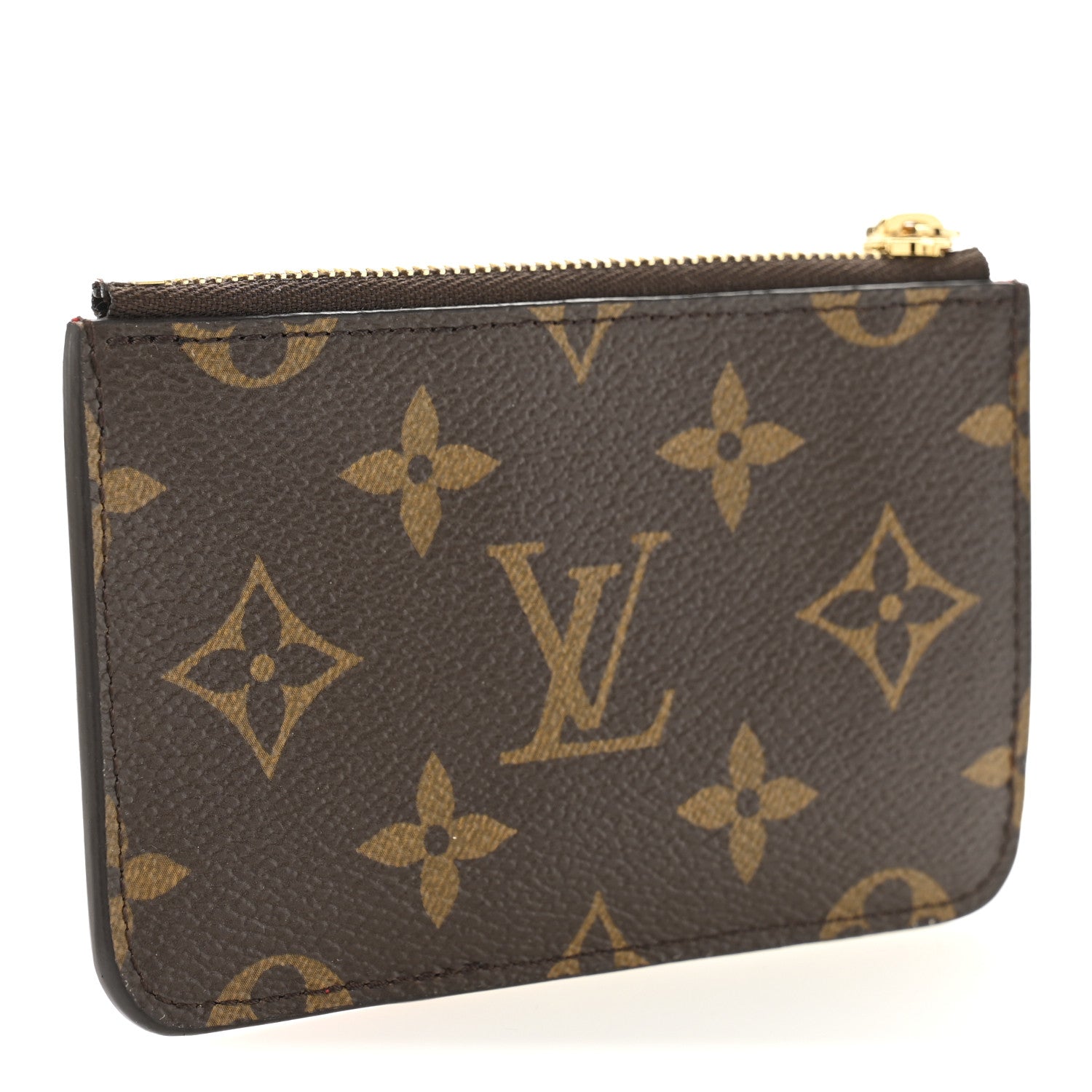 Louis Vuitton Monogram Zipped Romy Card Holder Red