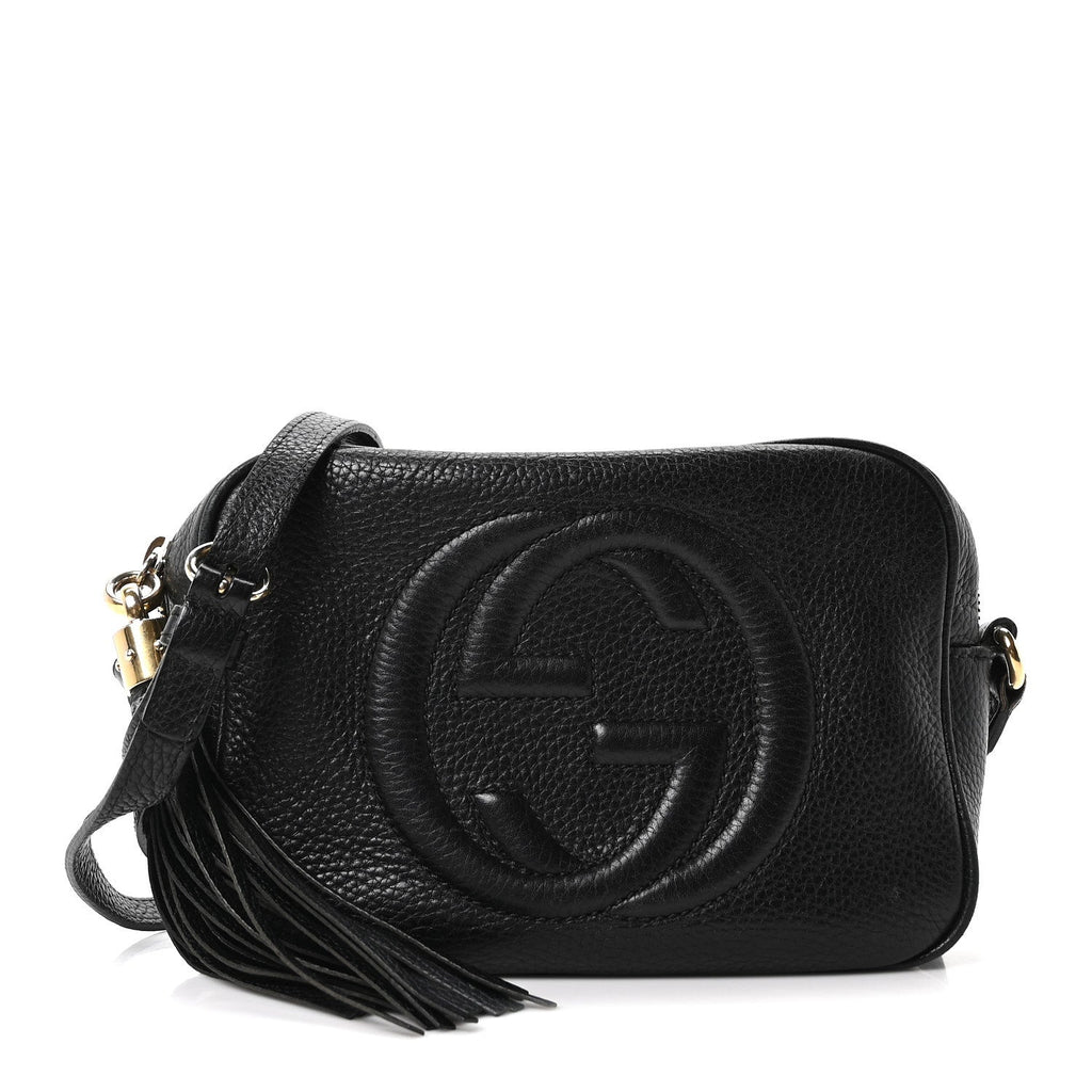 Gucci Pebbled Calfskin Small Soho Disco Bag Black