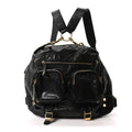 Gucci Calfskin Medium Darwin Convertible Backpack Black