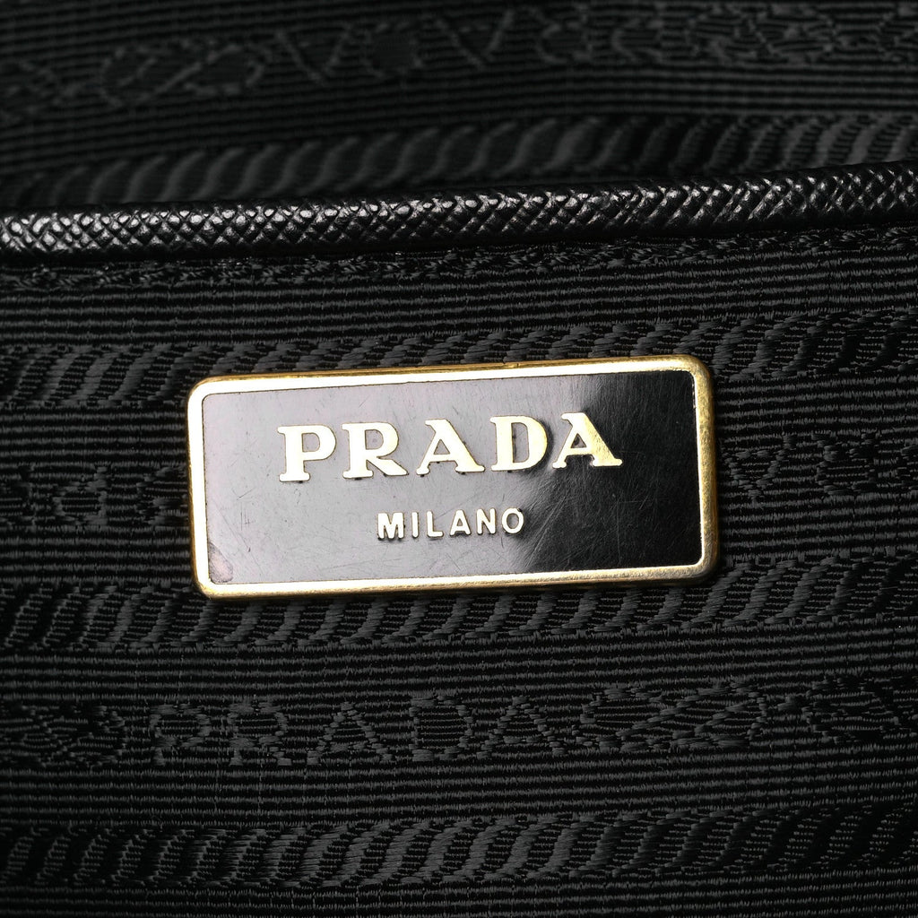 Prada Saffiano Large Galleria Double Zip Tote Black