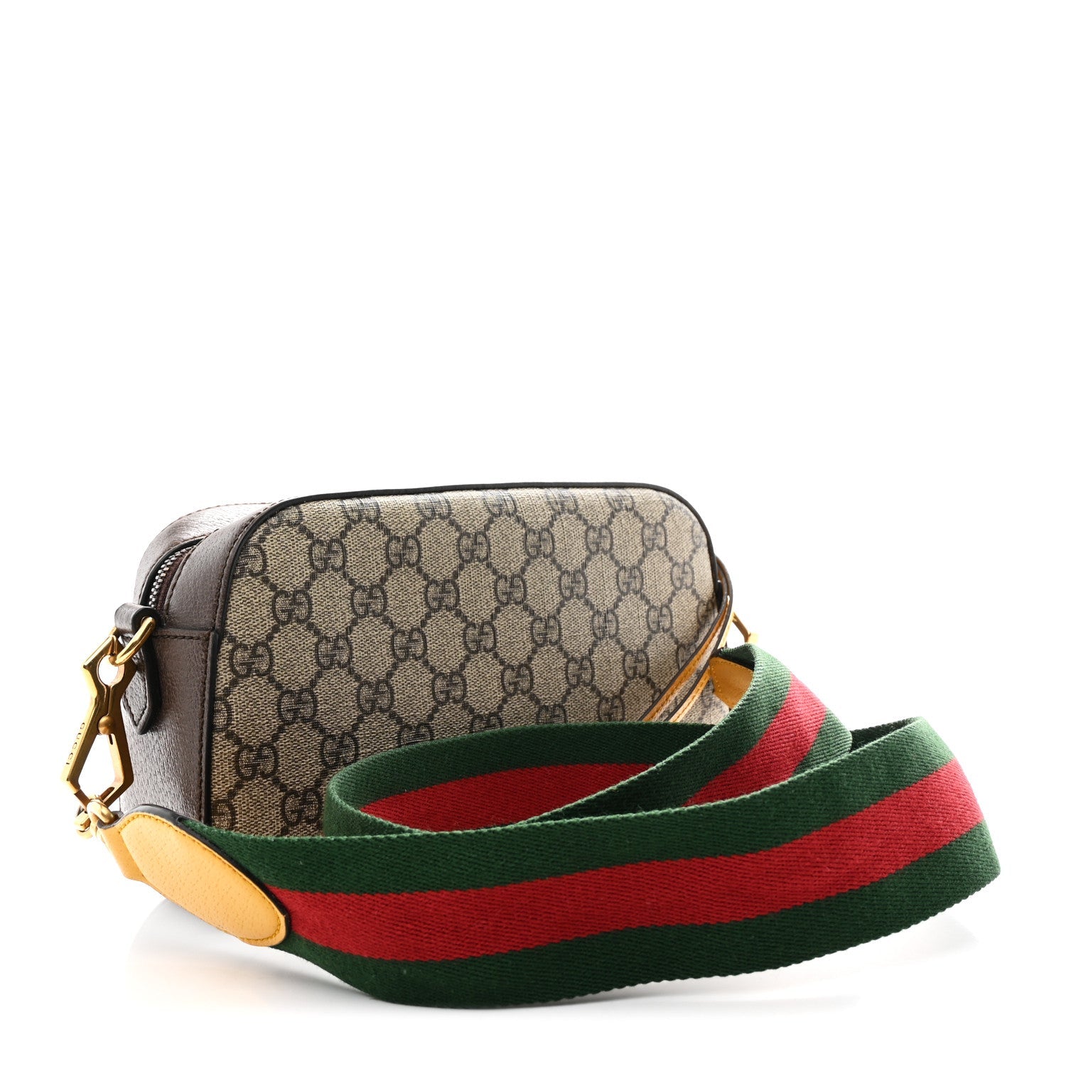 Gucci GG Supreme Monogram Web Neo Vintage Shoulder Bag Beige New Acero Crop