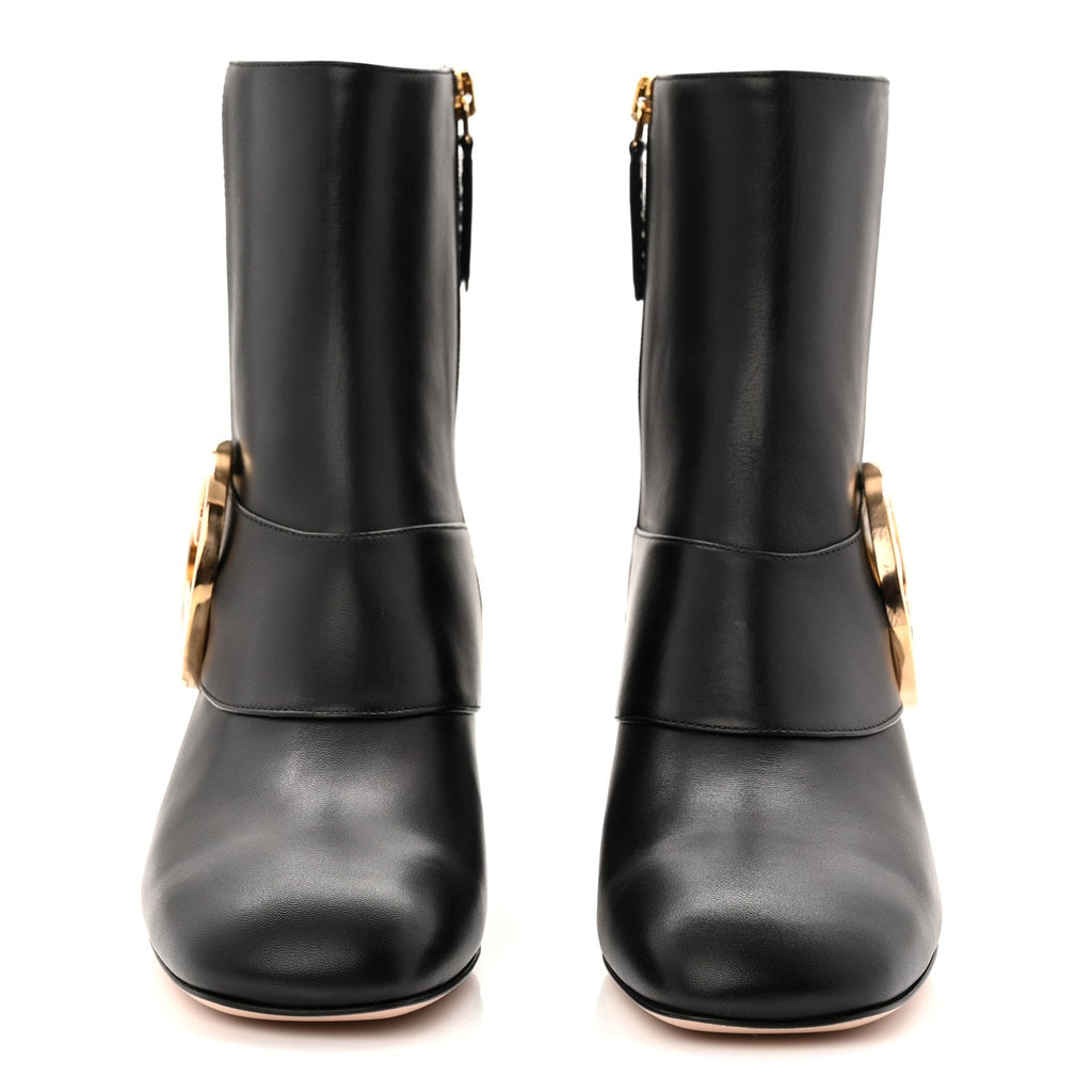 Gucci Malaga Kid GG Blondie 55mm Ankle Boots 35 Black