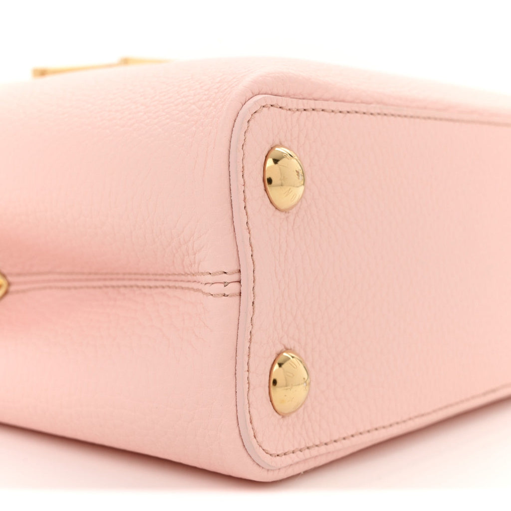 Louis Vuitton Taurillon Resin Murano Capucines BB Rose Jasmin