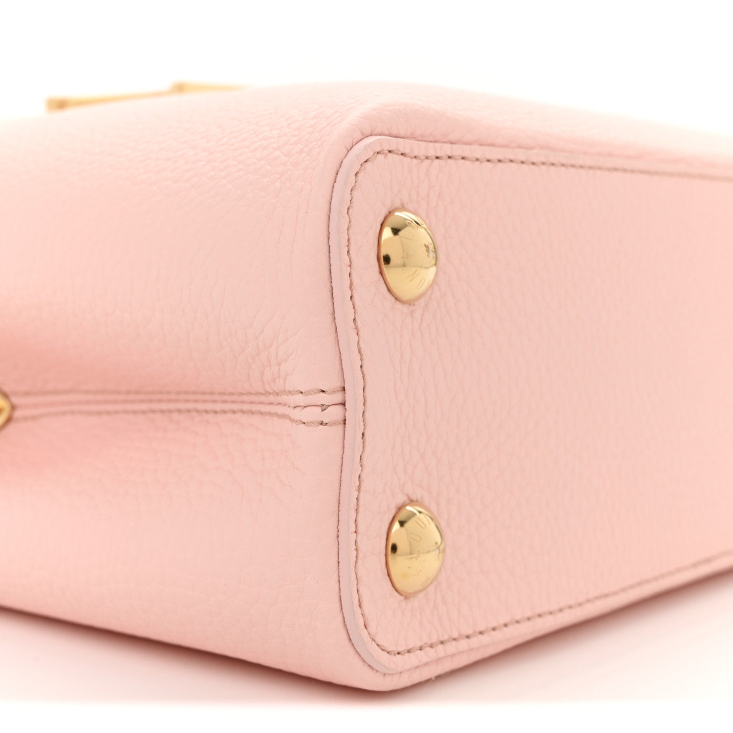 Louis Vuitton Taurillon Resin Murano Capucines BB Rose Jasmin