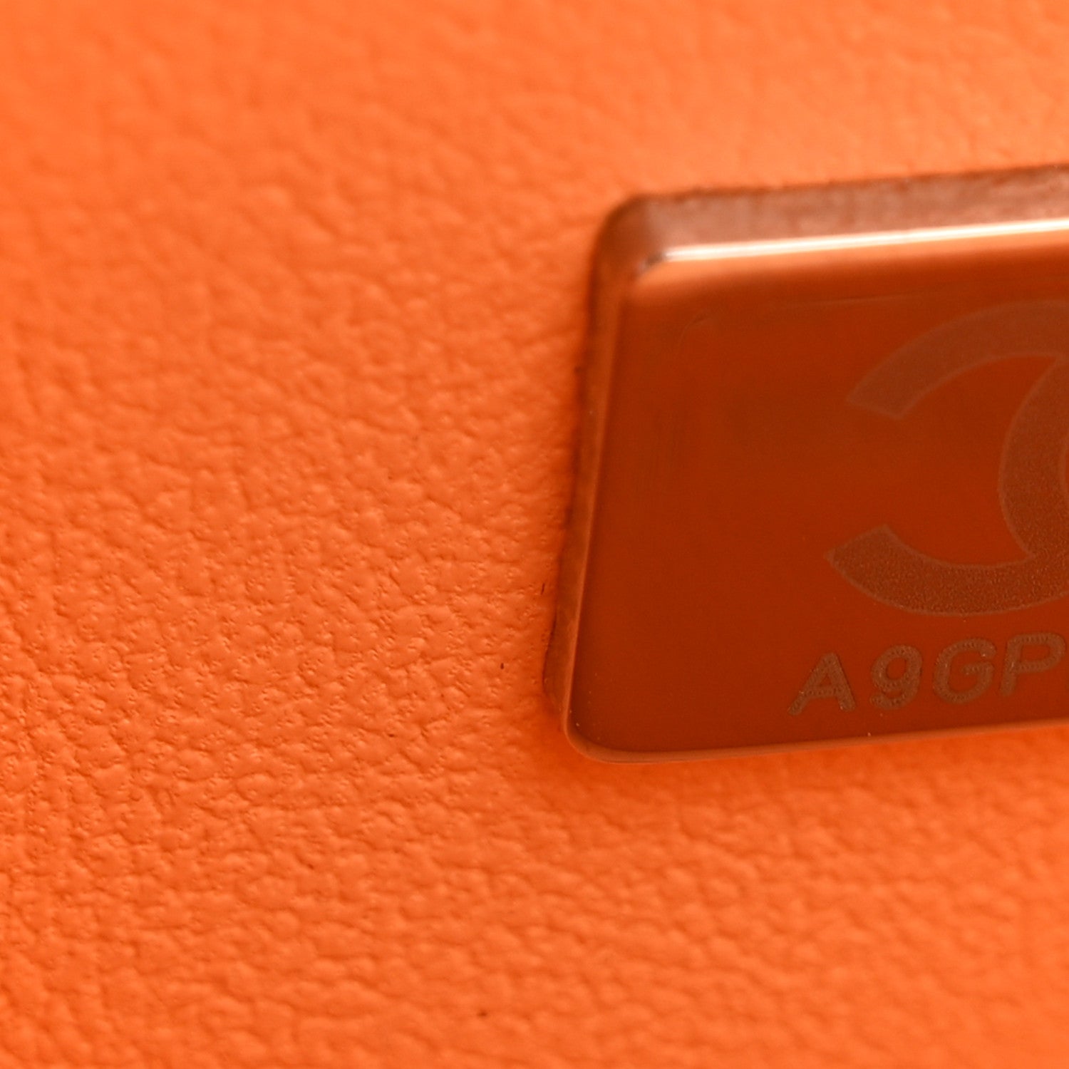 Chanel Lambskin Quilted Mini Rectangular Flap Orange