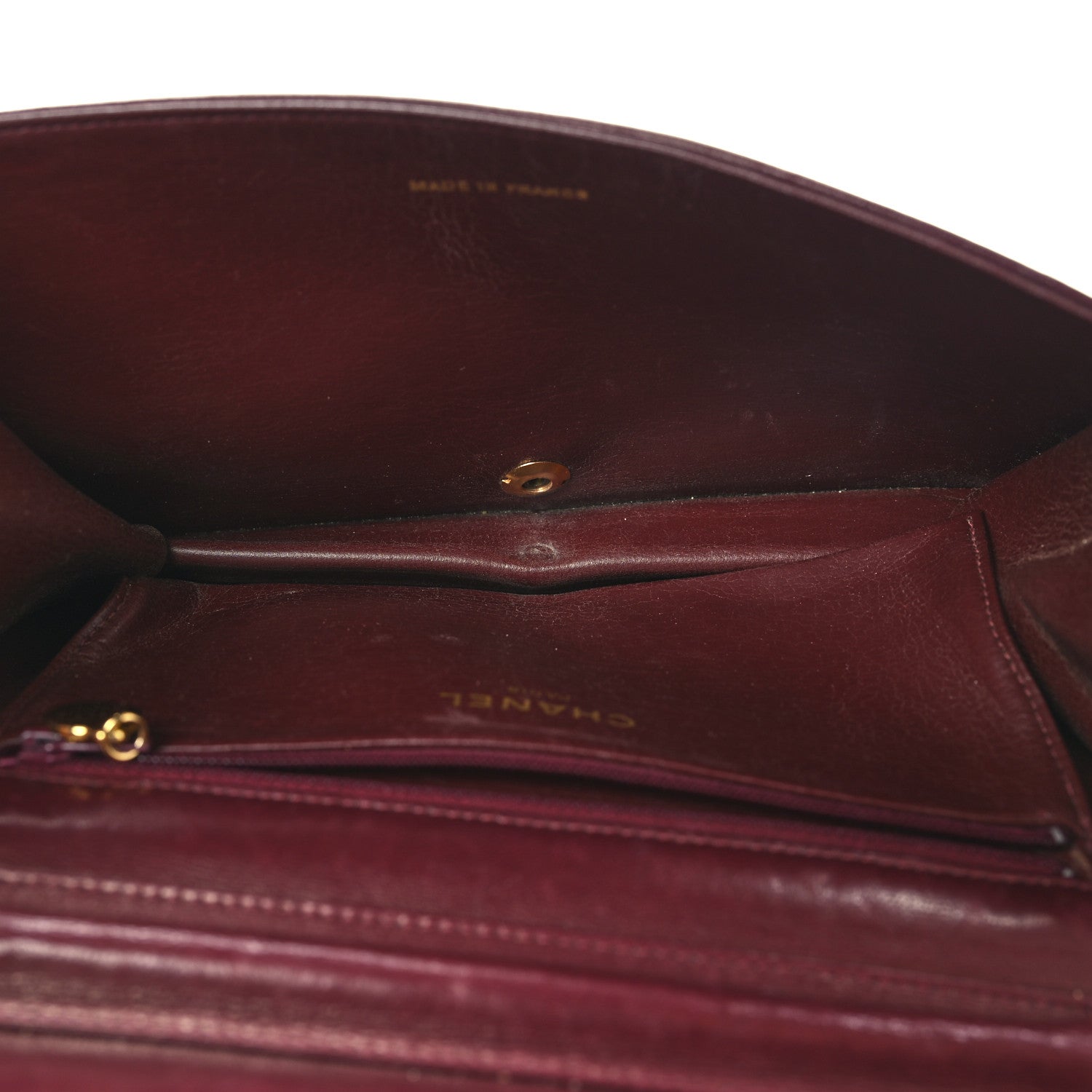 Chanel Lambskin Quilted Small Single Flap Bordeaux