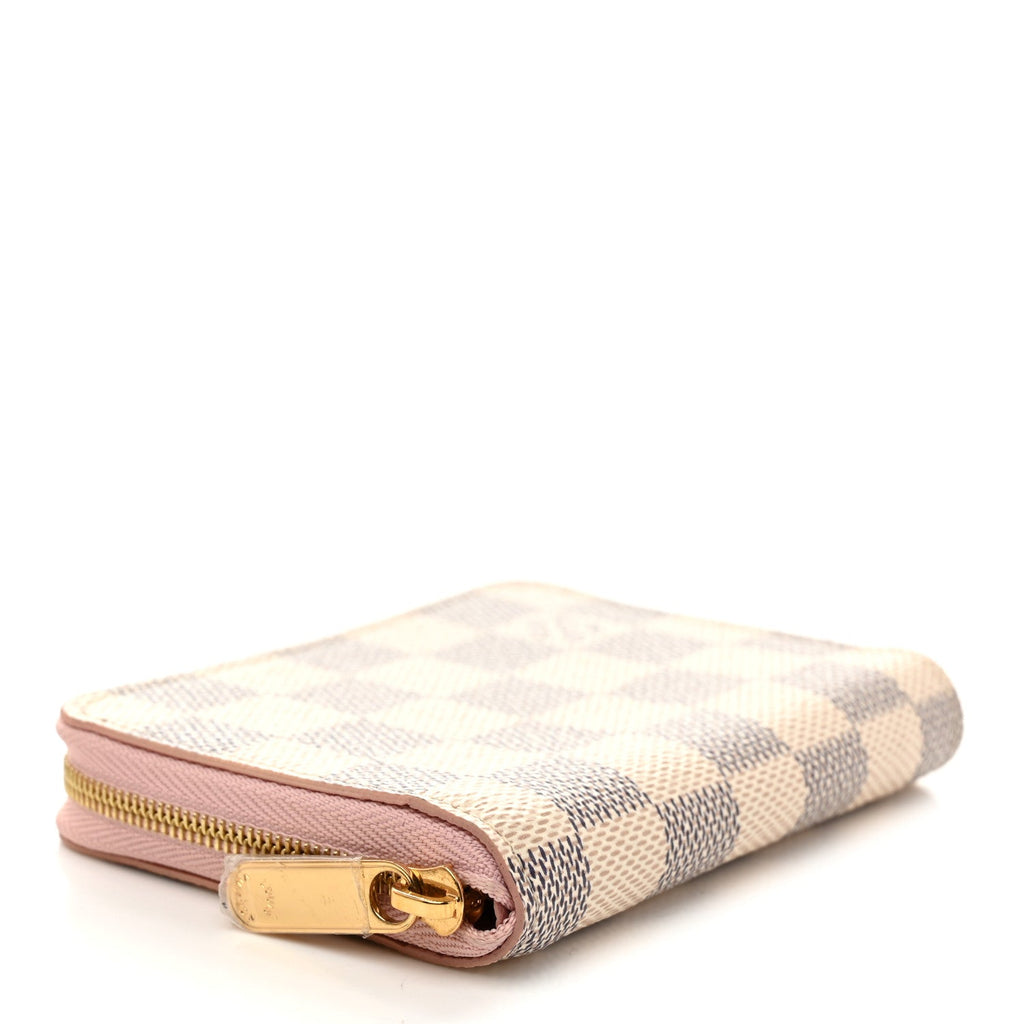 Louis Vuitton Damier Azur Zippy Coin Purse Rose Ballerine