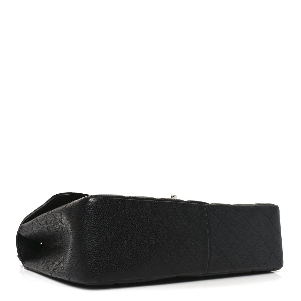 Chanel Caviar Quilted Jumbo Single Flap Black