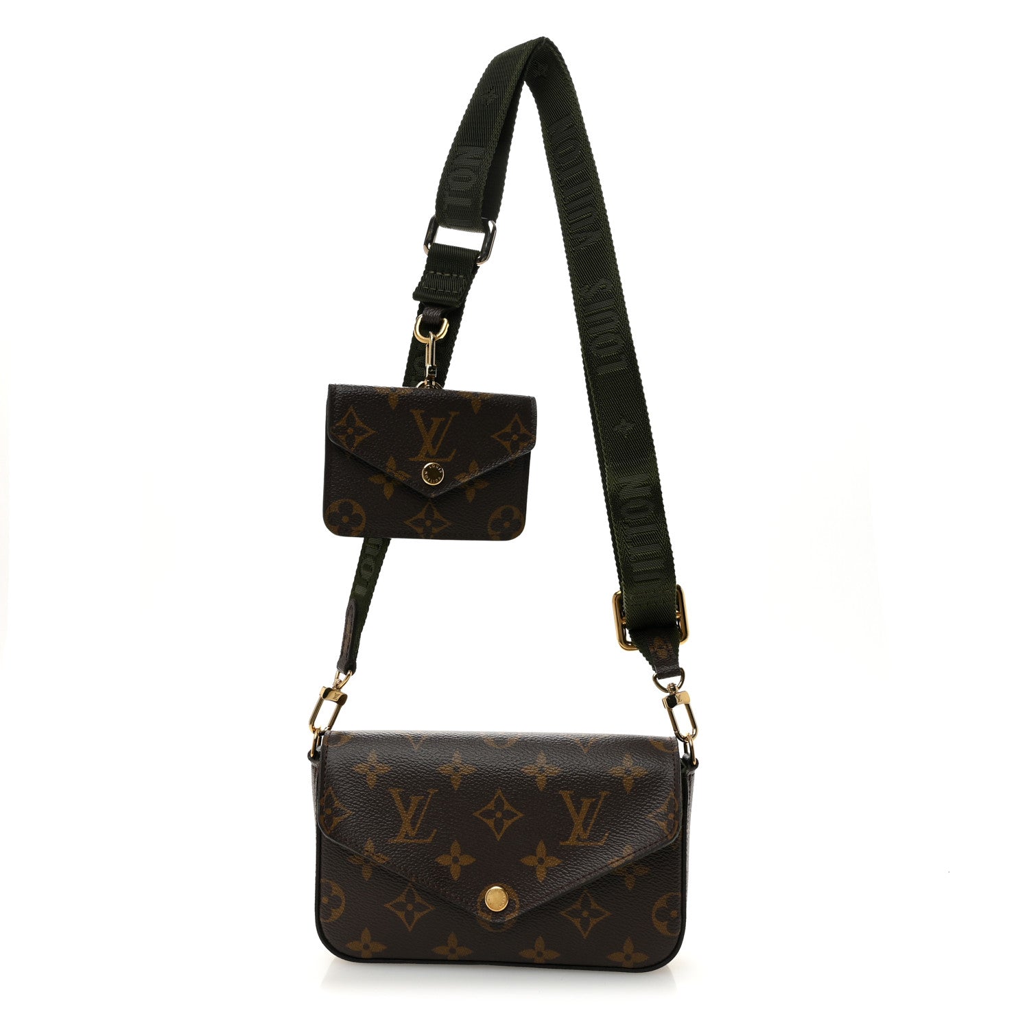 Louis Vuitton Monogram Felicie Strap & Go Kaki