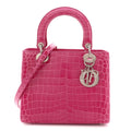 Christian Dior Alligator Medium Lady Dior Pink