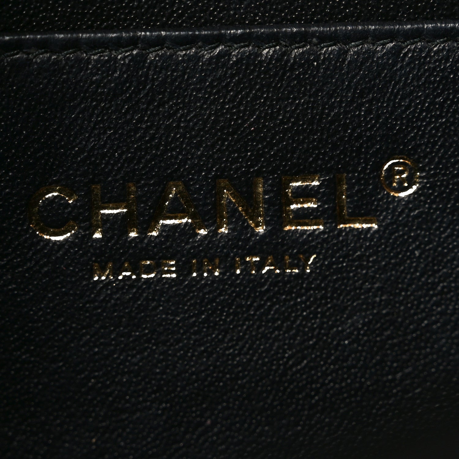 Chanel Lambskin Quilted Mini Rectangular Flap Black