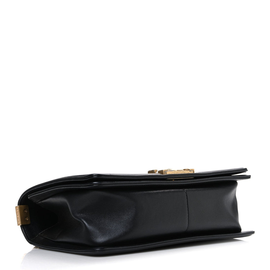 Chanel Calfskin Quilted Medium Boy Flap Black