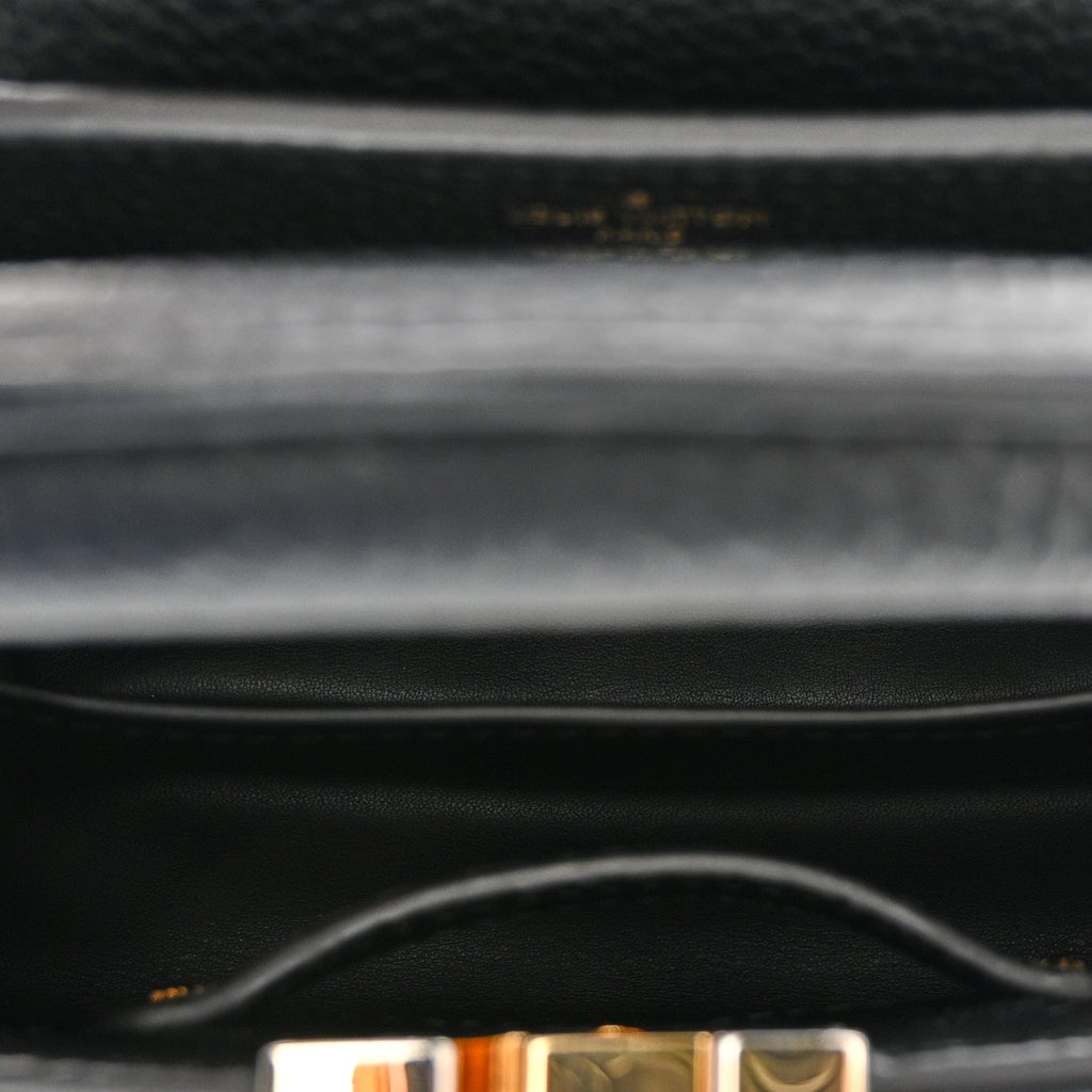 Louis Vuitton Taurillon Mini Capucines Black