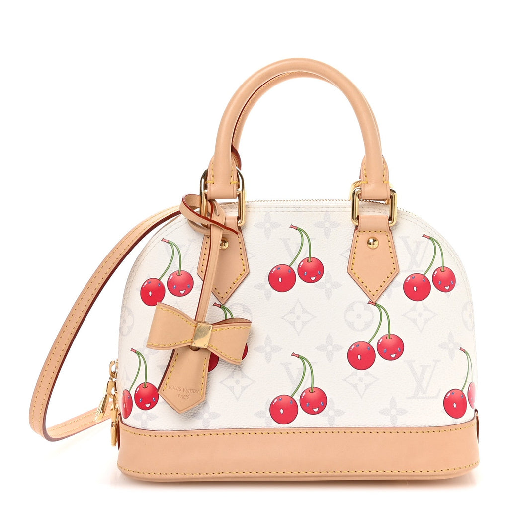 Louis Vuitton LV X TM Monogram Cerises Alma BB White