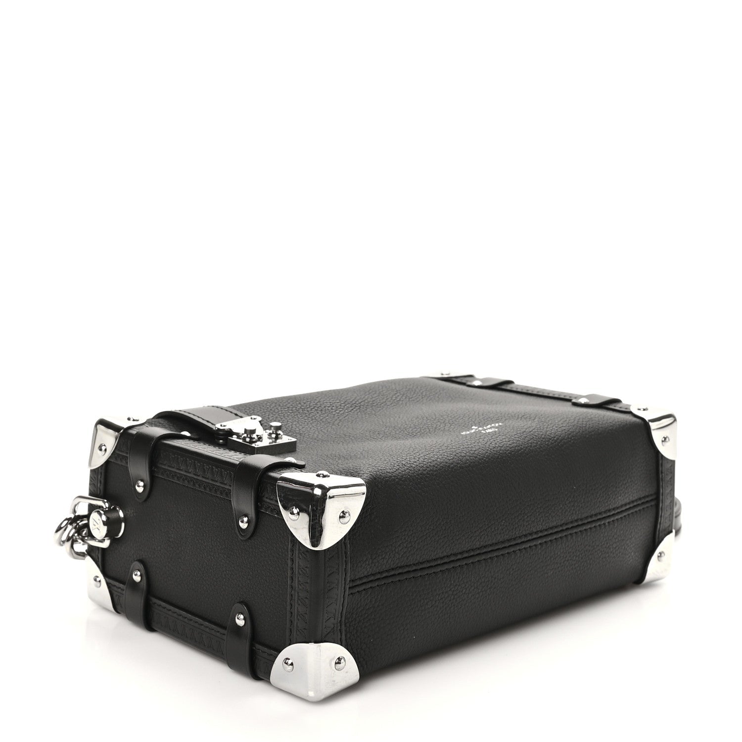Louis Vuitton Calfskin Side Trunk MM Black