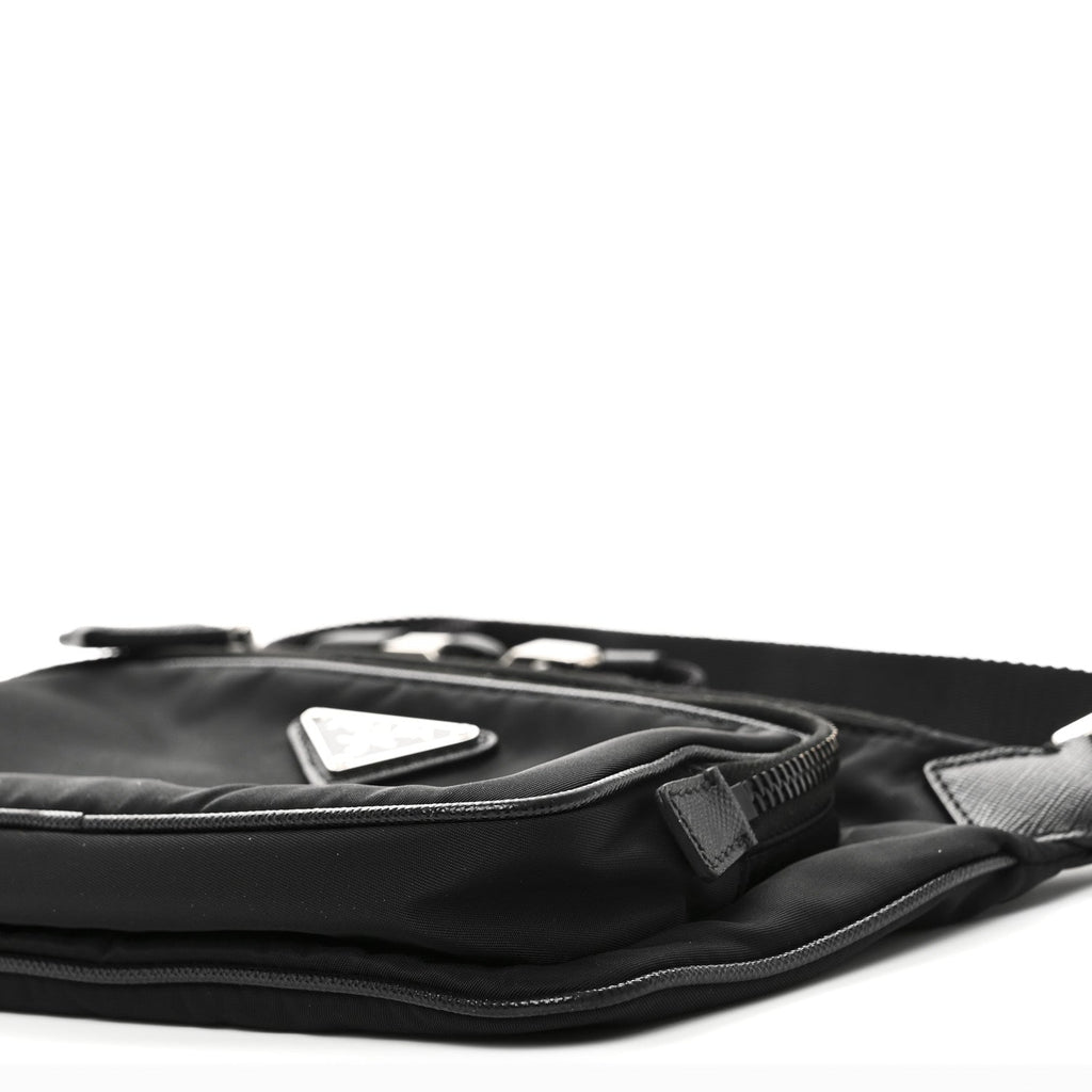 Prada Re-Nylon Saffiano Belt Bag Black