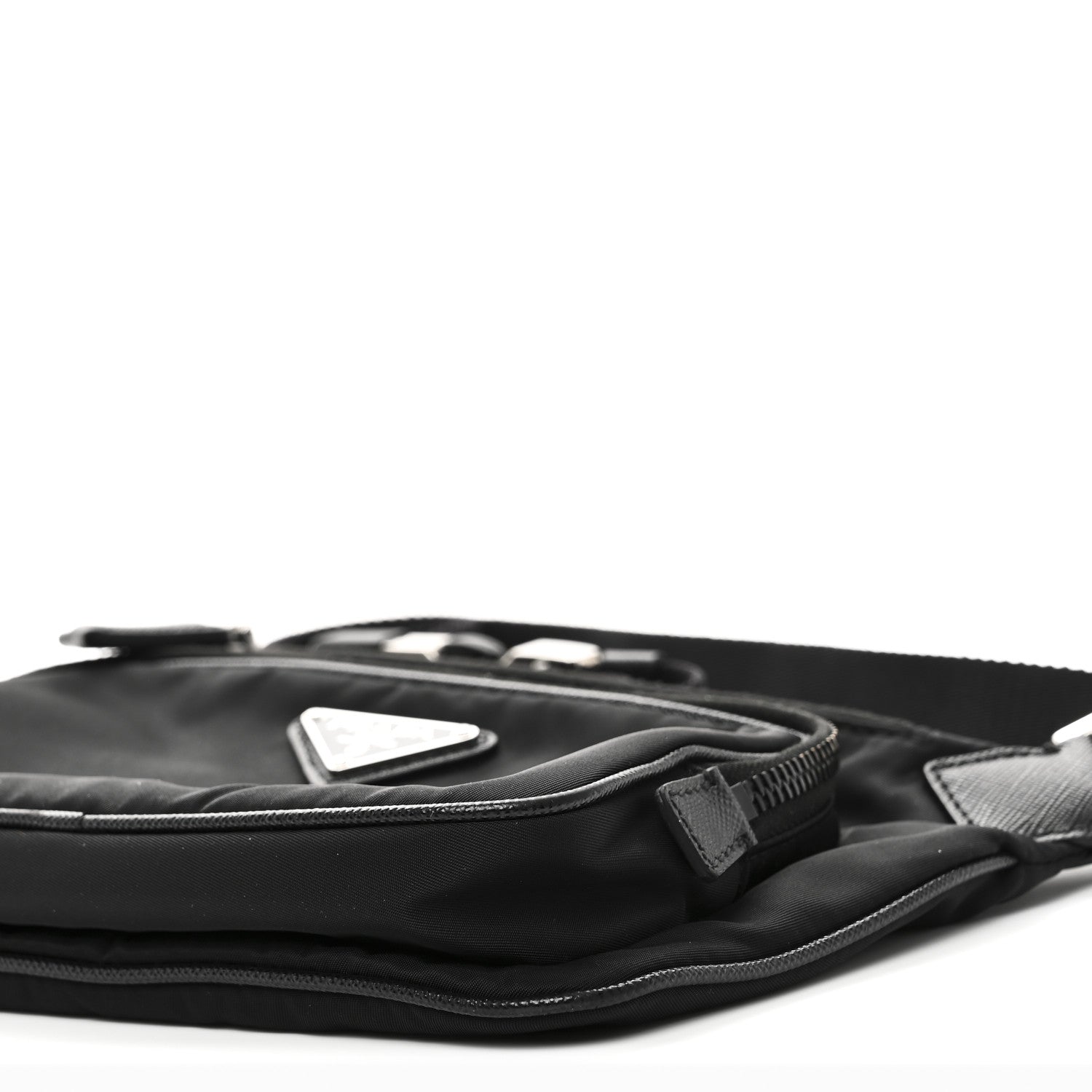 Prada Re-Nylon Saffiano Belt Bag Black