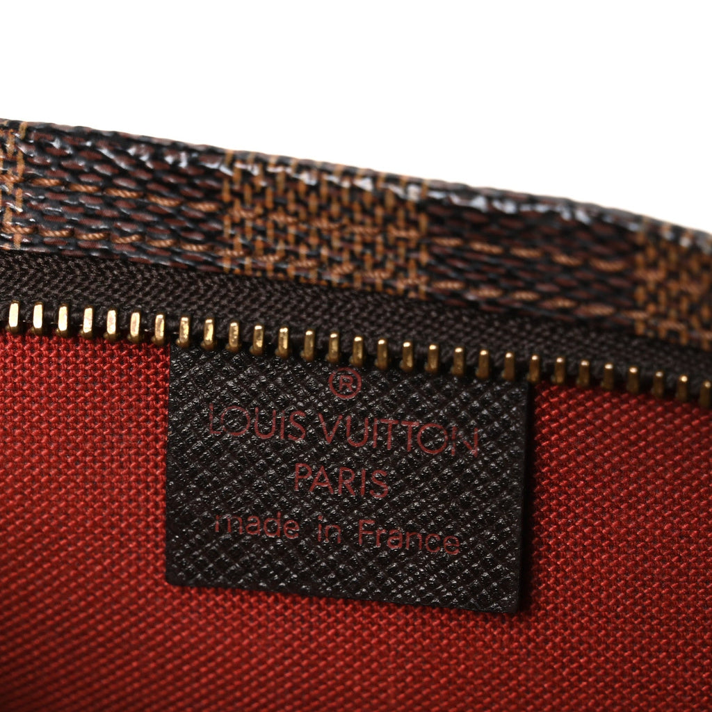 Louis Vuitton Damier Ebene Trousse Make Up Bag Pochette