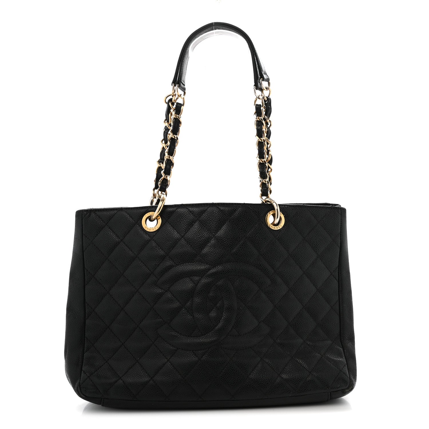 Chanel Caviar Quilted Grand Shopping Tote GST Black