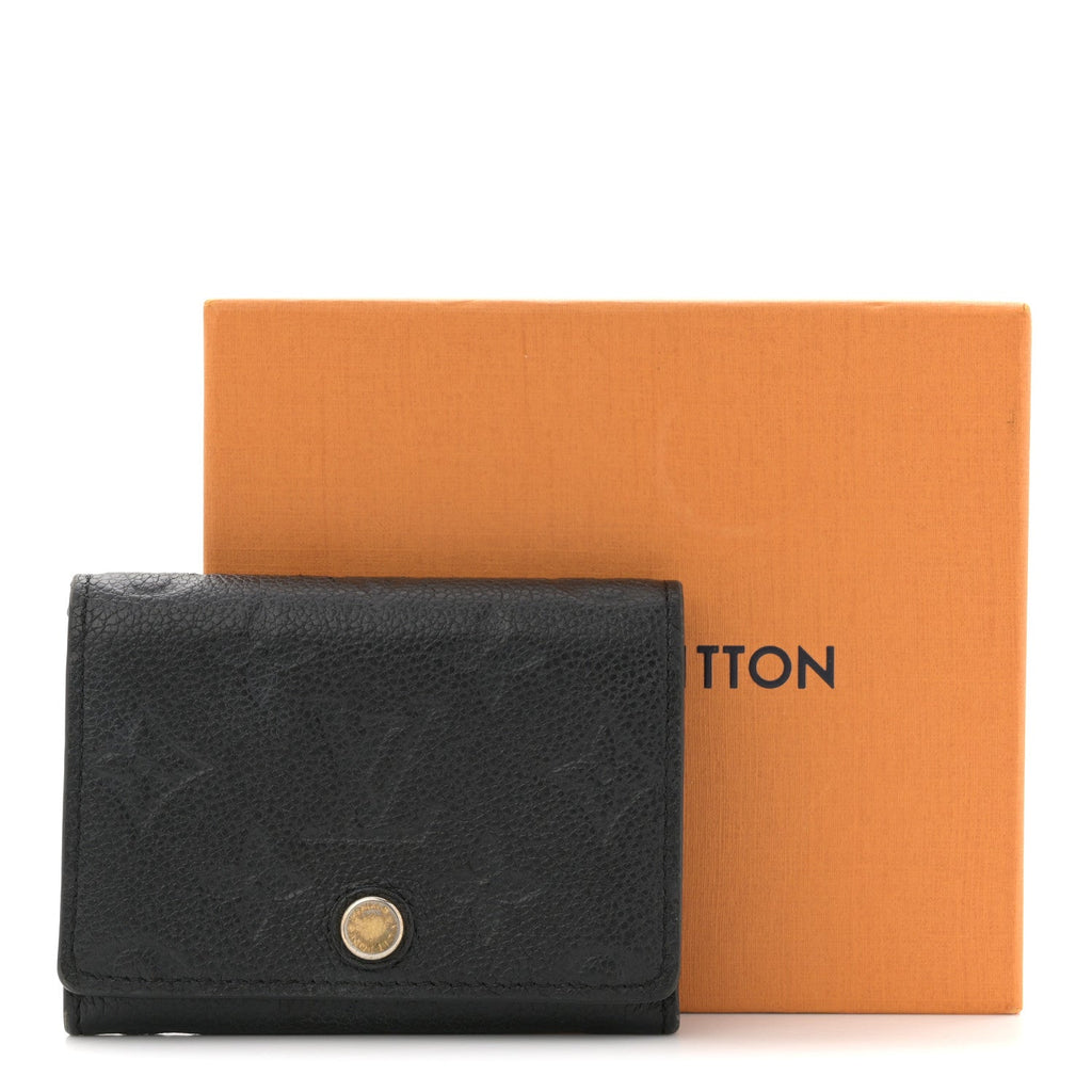 Louis Vuitton Empreinte Business Card Holder Black