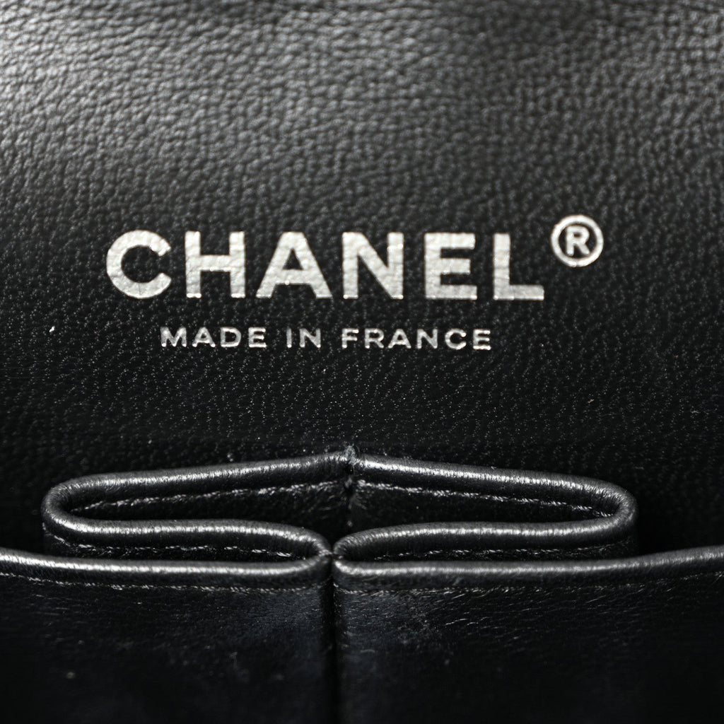 Chanel Lambskin Quilted Medium Double Flap So Black
