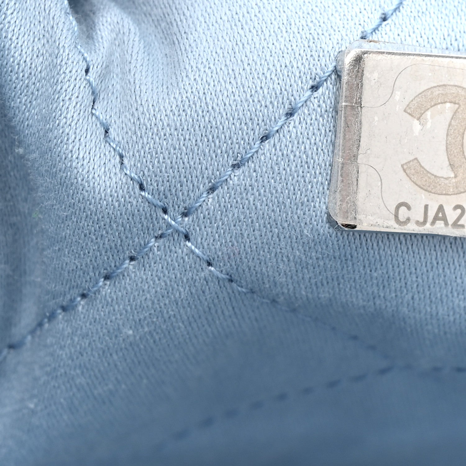 Chanel Denim Quilted Chanel 22 Light Blue