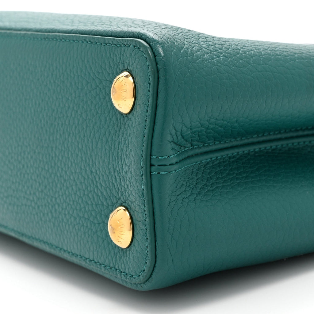 Louis Vuitton Taurillon Capucines BB Green