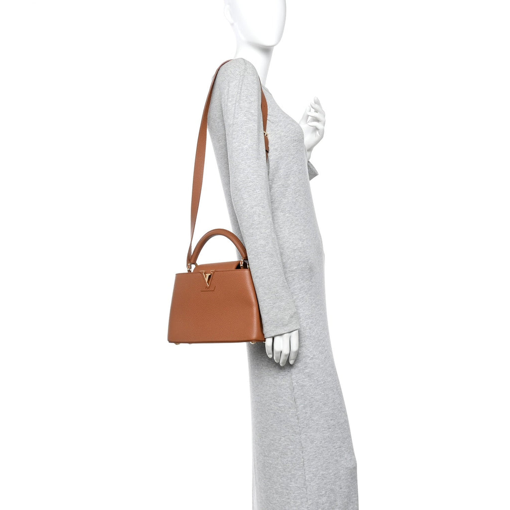 Louis Vuitton Taurillon Capucines BB Tan