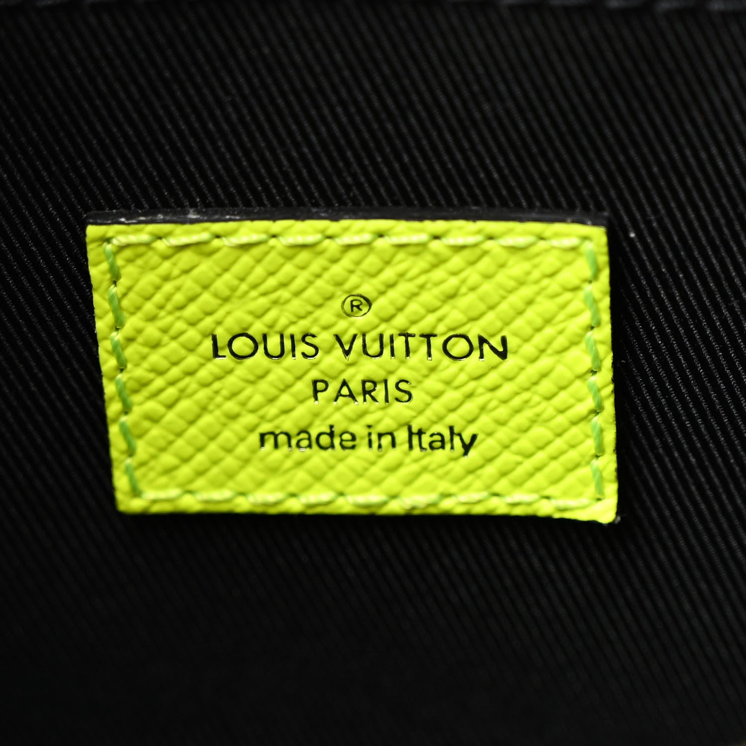 Louis Vuitton Taigarama Outdoor Messenger Neon Yellow