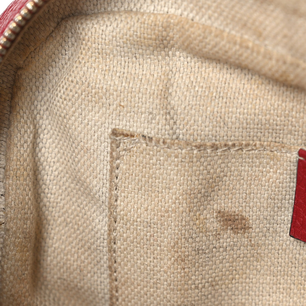 Gucci Pebbled Calfskin Small Soho Disco Bag Vibrant Red