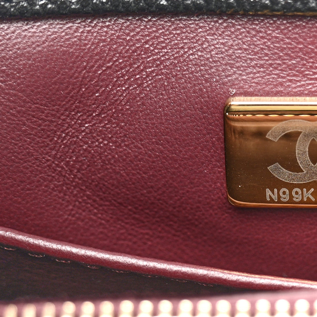 Chanel Caviar Quilted Small Coco Handle Flap Black
