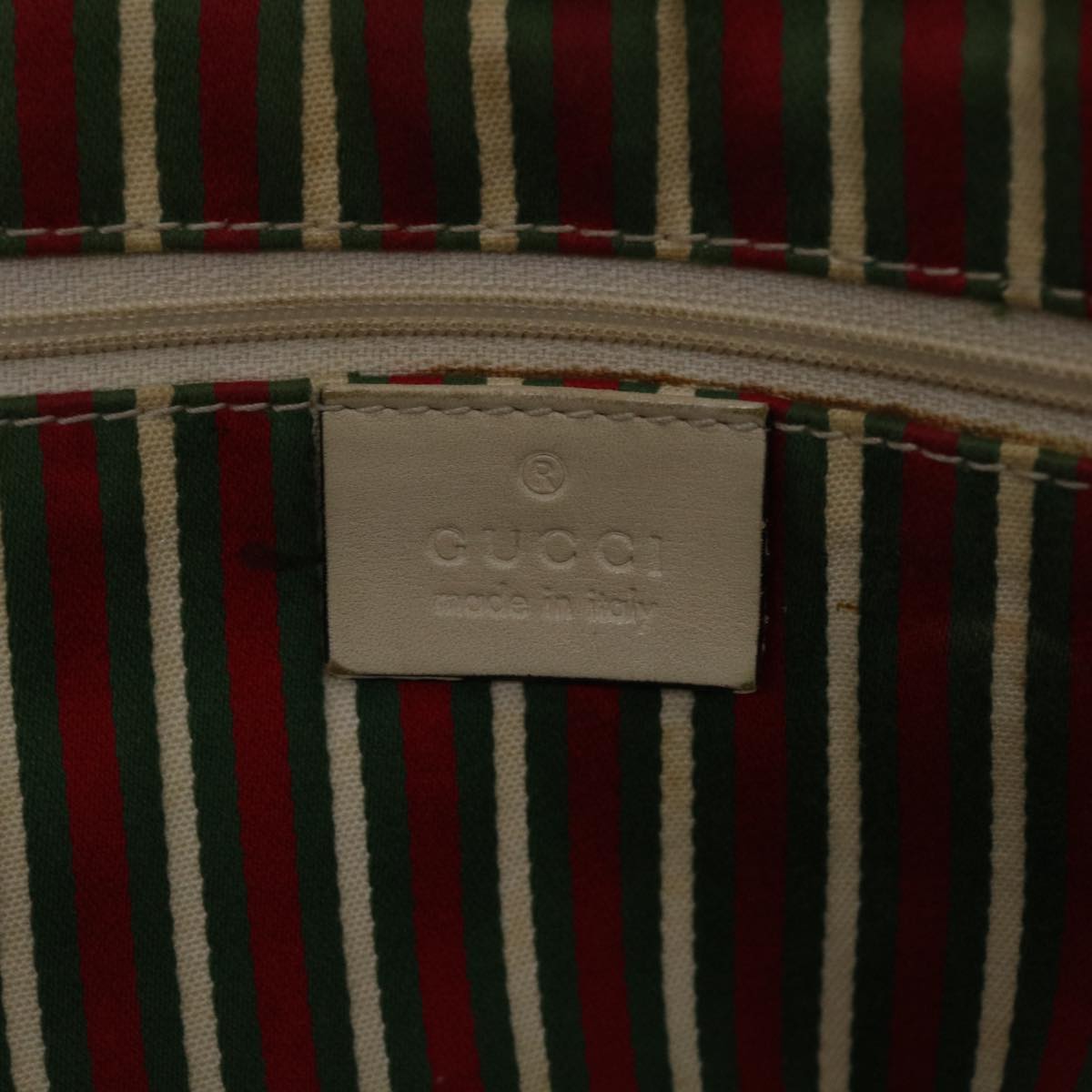 GUCCI GG Canvas Tote Bag Beige White  49053