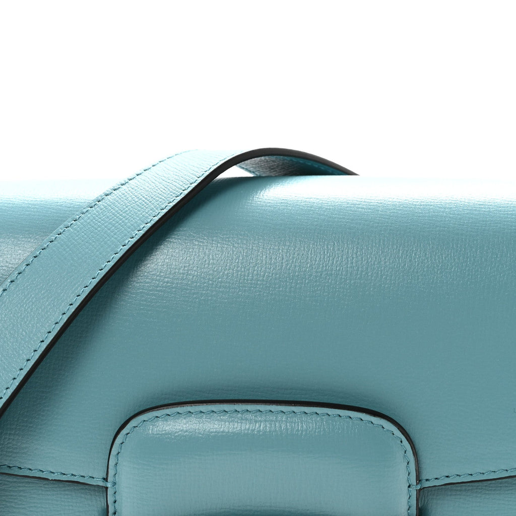 Gucci Azalea Calfskin Horsebit 1955 Shoulder Bag Dusty Azure