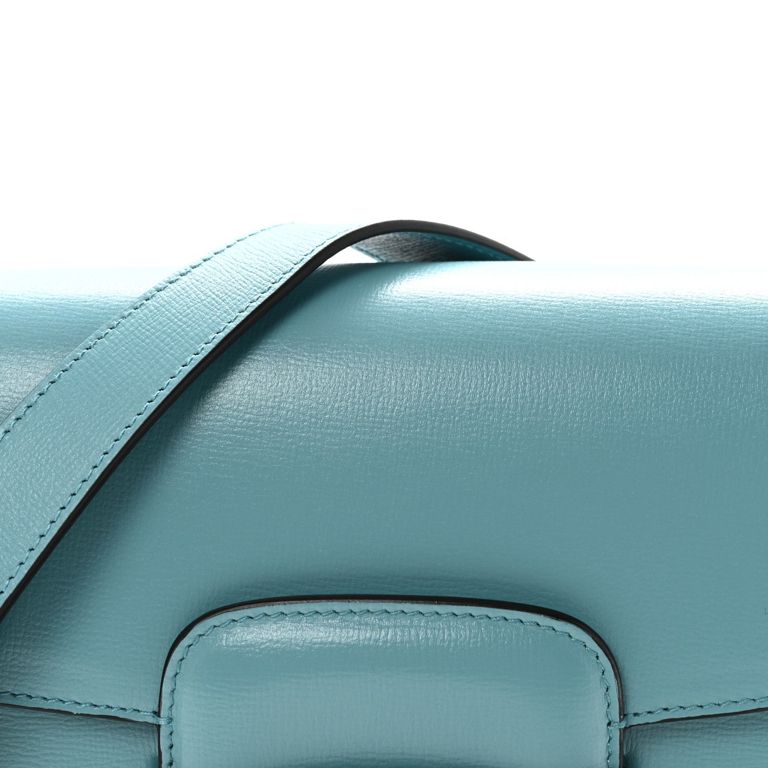 Gucci Azalea Calfskin Horsebit 1955 Shoulder Bag Dusty Azure