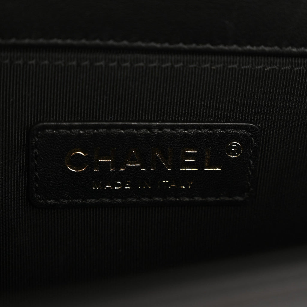 Chanel Calfskin Quilted Small Boy Flap Black