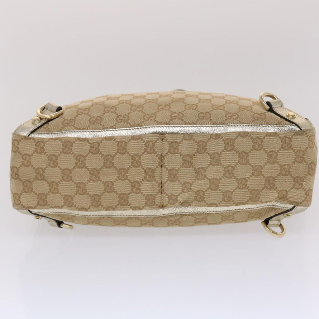GUCCI GG Canvas Tote Bag Beige Gold  49062