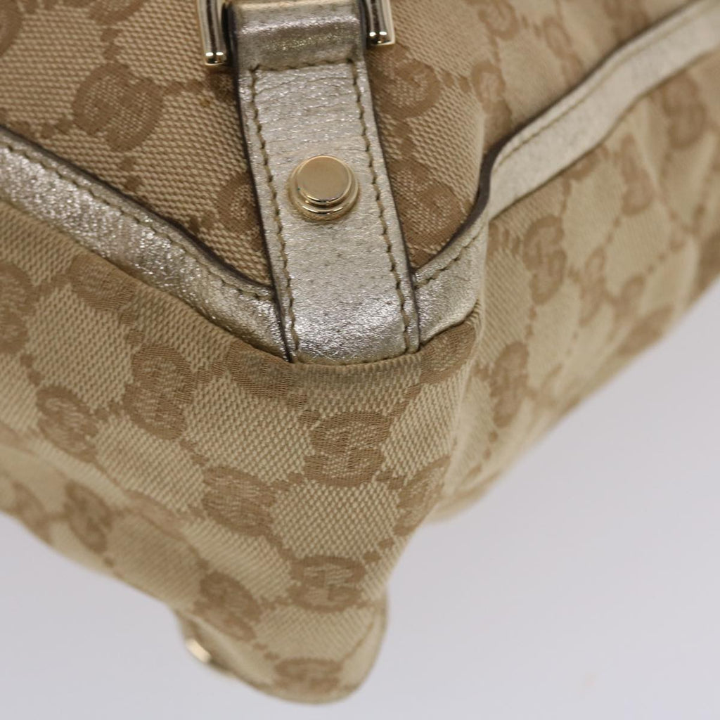 GUCCI GG Canvas Tote Bag Beige Gold  49062