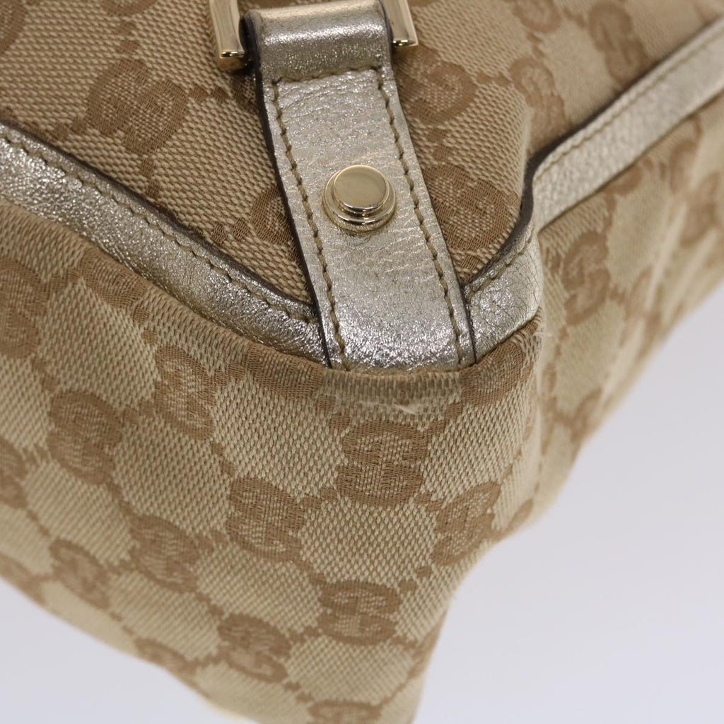 GUCCI GG Canvas Tote Bag Beige Gold  49062