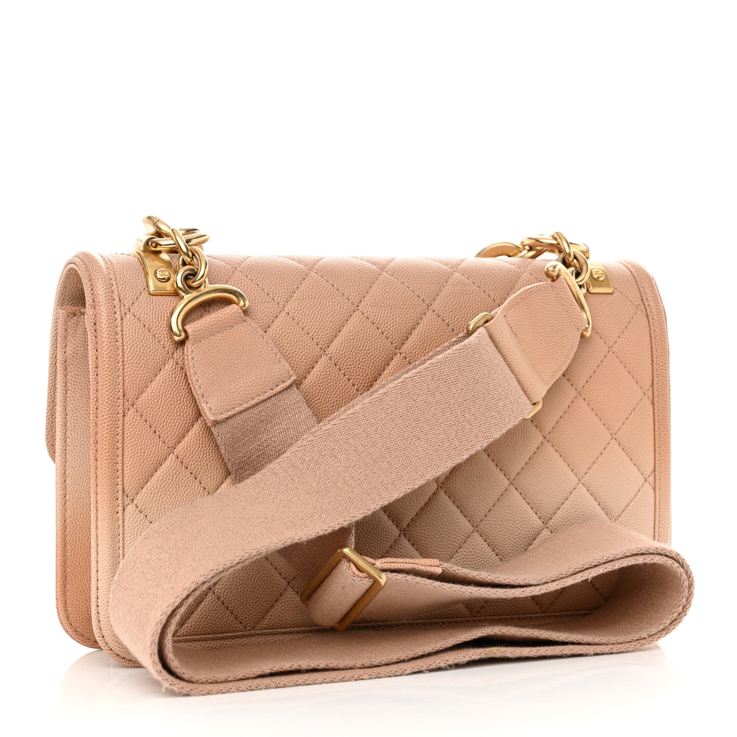 Chanel Caviar Quilted Medium Sunset On The Sea Flap Beige