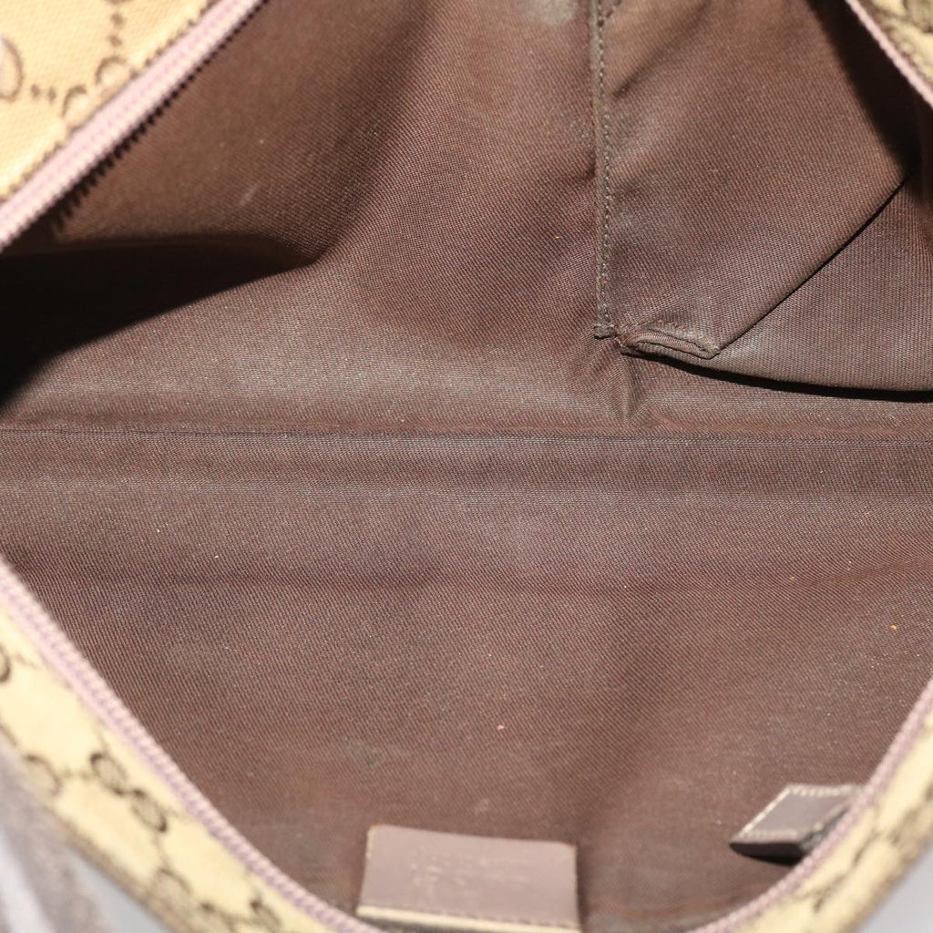 GUCCI GG Canvas Sherry Line Shoulder Bag Beige Pink  49065