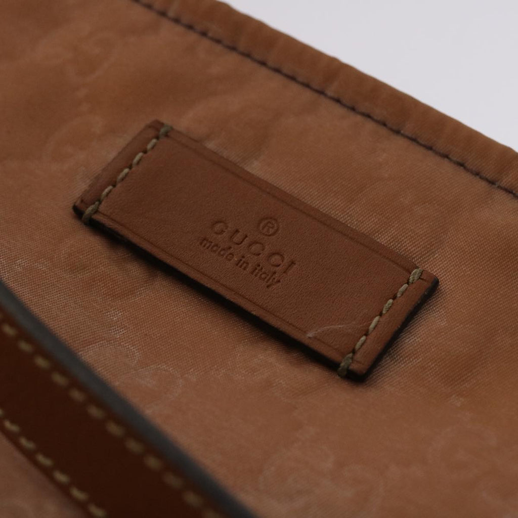 GUCCI GG Canvas Shoulder Bag Nylon Pink Brown  49073